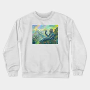 Surrealism-Sasquach and Squirrel Crewneck Sweatshirt